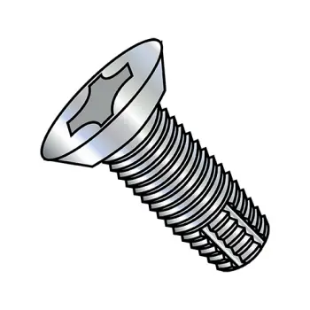 6-32X3/8  Phillips Flat Undercut Thread Cutting Screw Type F Fully Threaded Zinc