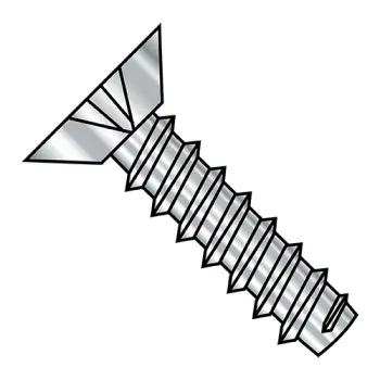4-24X3/16  Phillips Flat Undercut Self Tapping Screw Type B Full Thread 410 Stainless Steel