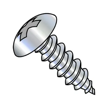 #2 - 32 x 1/2" Self-Tapping Screws | type-ab | Steel | Zinc/Clear | Truss | Phillips | 0208ABPT