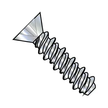 4-24X1  Phillips Flat High Low Screw Fully Threaded Zinc And Bake