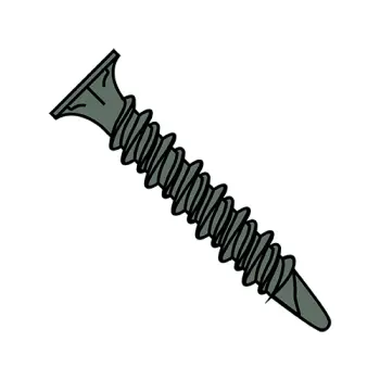 #8 - 15 x 1 1/4" Self-Drilling Screws | Steel | Ceramic Silicon Resin (Ruspro) | Phillips | Wafer | 0820KPFSH