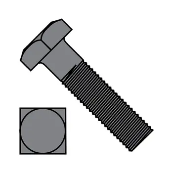 1/2-13X2  Square Head Machine Bolt Plain