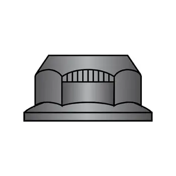 7/16-14  Stover Alternative Lock Nut Automation Style With Flange Grade G Black Phosphate