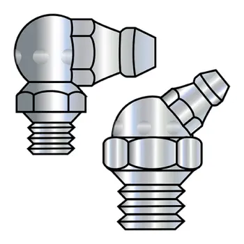 1/4-28X.750  Grease Fitting 3/8 Hex, 1/4-28 SAE-LT Taper Thread Zinc ROHS