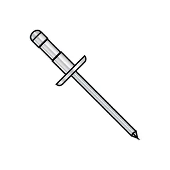 3/16X.500-.781  Low Profile Multi Grip Rivet Zinc