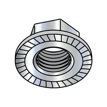 5/8-11  Serrated Large Flange Hex Lock Nuts Case Hardened HR15N 78/90 Zinc And Bake