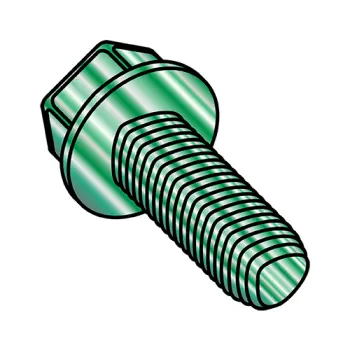 #8 - 32 x 3/8" Thread-Rolling Screws | Steel | Zinc/Green | IHWH | | 0806RWG