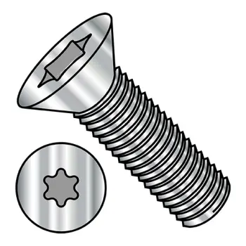M8-1.25X12  ISO14581 Metric 6 Lobe Flat Machine Screw Full Thread 18-8 Stainless Steel