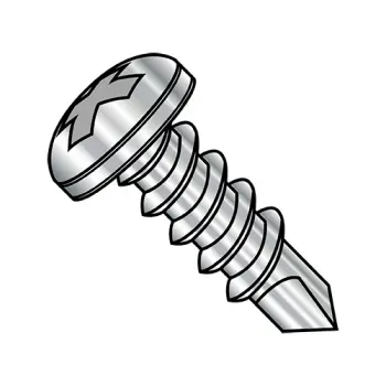 12-14X2  Phillips Pan Full Thread Self Drilling Screw 410 Stainless Steel