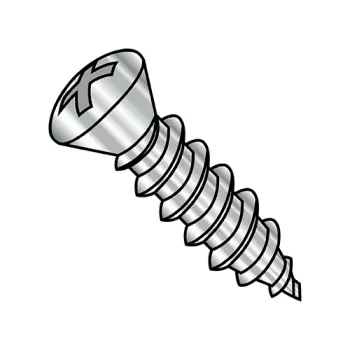 8-15X1 1/2  Phillips Trim Oval Self Tapping Screw Type A w/#Six Head Full Thrd 18-8 Stainles