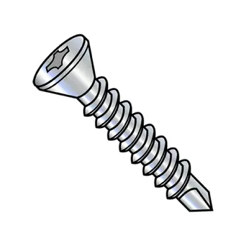 #6 - 20 x 1 5/8" Self-Drilling Screws | Steel | Zinc/Clear | Phillips | Trim | 0626KPFT
