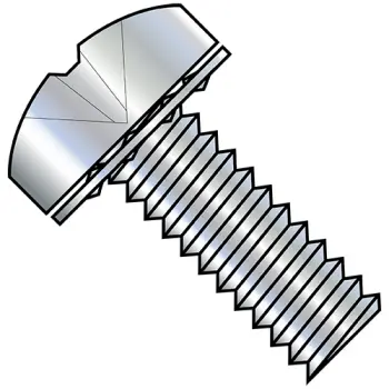 2-56X3/8  Phillips Pan Internal Sems Machine Screw Fully Threaded Zinc