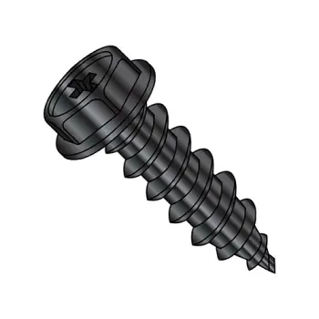 #8 - 18 x 1/2" Self-Tapping Screws | type-ab | Steel | Black Oxide | IHWH | Phillips | 0808ABPWB