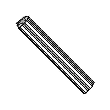#14 X 1 1/2 Fluted Plastic Anchor Ductile Plastic