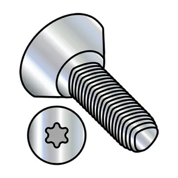 2-56X1/4  6 Lobe Flat U/C Taptite Alternative Thread Rolling Screw Full Thrd Zinc Bake Wax