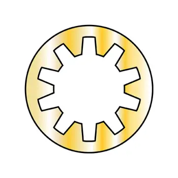 5/8  Internal Tooth Lock Washer Zinc Yellow
