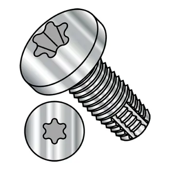 1/4-20 X 1 1/2  Six Lobe Pan Thread Cutting Screw Type F Fully Threaded 18-8 Stainless Steel