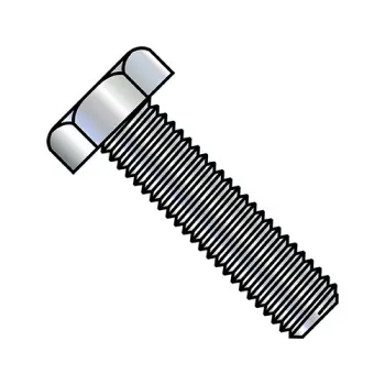 1-8X8  Hex Tap Bolt Low Carbon Fully Threaded Zinc
