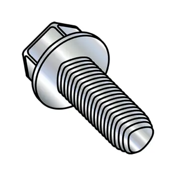 8-32X5/8  Unslot Ind Hexwash Taptite Alternative Thread Roll Screw Full Thrd Zinc Bake Wax