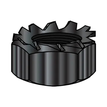 3/8-16  K Lock Nut Black Zinc and Bake