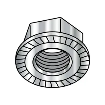 8-32  Serrated Flange Hex Lock Nuts 18-8 Stainless Steel