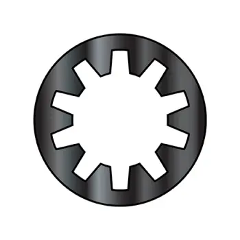#5  Internal Tooth Lock Washer Black Zinc and Bake
