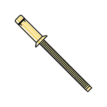 1/4X.47-.54  Water Resistant Countersunk Structural Rivet Zinc