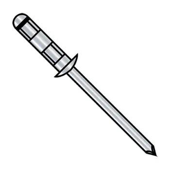 3/16X.039-.236  Steel Fix Dome Rivet Zinc