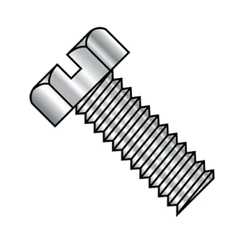 #10 - 24 x 5/8" Machine Screws | 18-8 Stainless Steel | Plain | Slotted | Indented Hex | 1010MSH188