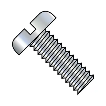3-48X1/4  Slotted Pan Machine Screw Fully Threaded Zinc