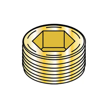 1/16  Flush Seating Socket Pipe Plug Brass