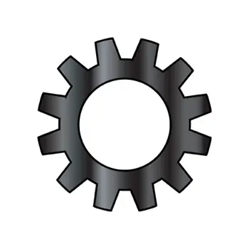 4  External Tooth Lock Washer Black Oxide