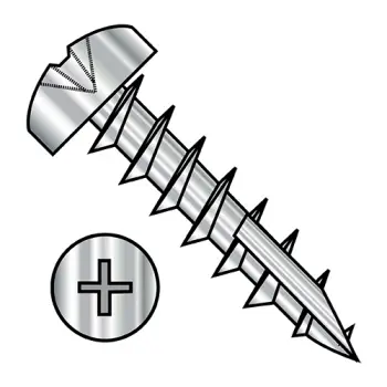 8-11X1   Square Drive Pan Head Deep Thread Screw Type 17 Full Thred 18-8 Stainless Steel