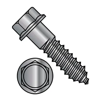 3/8X4  Indented Hex Flange Lag Screw Grade 2 Hot Dip Galvanized