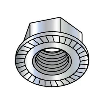 1/2-20  Serrated Flange Hex Lock Nuts Case Hardened HR15N 78/90 Zinc And Bake
