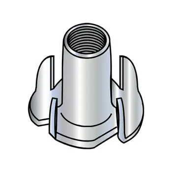 5/16-18X5/16  4 Prong Tee Nut Zinc