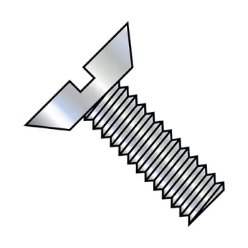 5/16" - 18 x 5/8" Machine Screws | Steel | Zinc/Clear | Slotted | Flat & Undercut | 3110MSU
