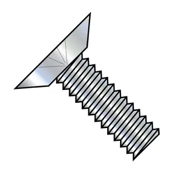 #4 - 40 x 1/4" Machine Screws | Steel | Zinc/Clear | Phillips | Flat & Undercut | 0404MPU
