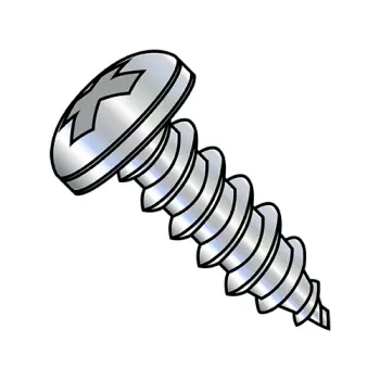 14-10X7/8  Phillips Pan Self Tapping Screw Type A Fully Threaded Zinc And Bake