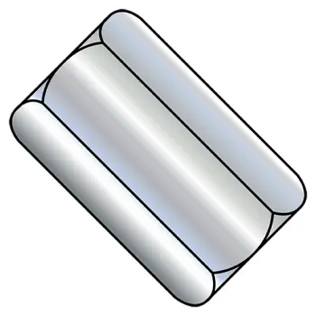 1/4-20X7/8  Hex Rod Coupling Nut 7/16 Across Flats Grade 5 Zinc