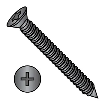 #6 - 18 x 2 1/4" Drywall Screws | Steel | Plain | Phillips | Trim | 0636YPFT