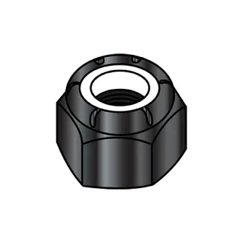2-56 NM  Nylon Insert Hex Lock Nut Black Oxide