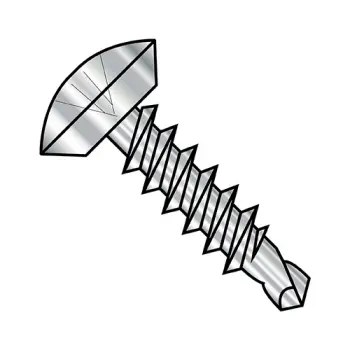 #10 - 16 x 1/2" Self-Drilling Screws | 18-8 Stainless Steel | Plain | Phillips | Oval | 1008KPOU188
