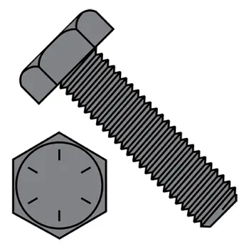 1-8X6  Hex Tap Bolt Grade 8 Fully Threaded Plain