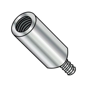 4-40X1 1/4  One Quarter Round Male Female Standoff Brass Nickel