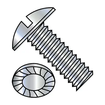 5/16" - 18 x 1" Machine Screws | Steel | Zinc/Clear | Slotted | Truss | 3116MSTS