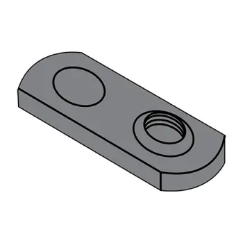 M6X1.0  Metric Weld Nut with One Projections Steel Plain