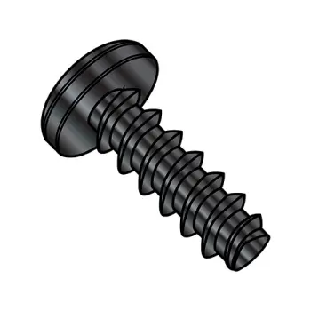 4-20X5/8  Phillips Pan Plastite Alternative 48 2 Fully Threaded Black Zinc Bake And Wax