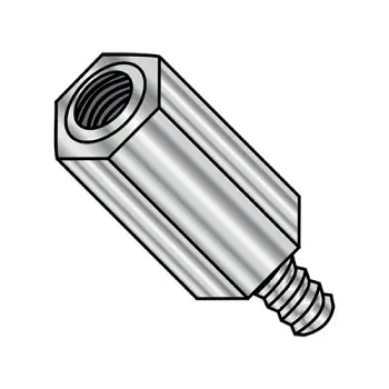 4-40X1/2  One Quarter Hex Male Female Standoff Brass Nickel