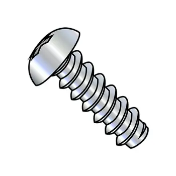 6-20X1/2  Phillips Round Self Tapping Screw Type B Fully Threaded Zinc And Bake